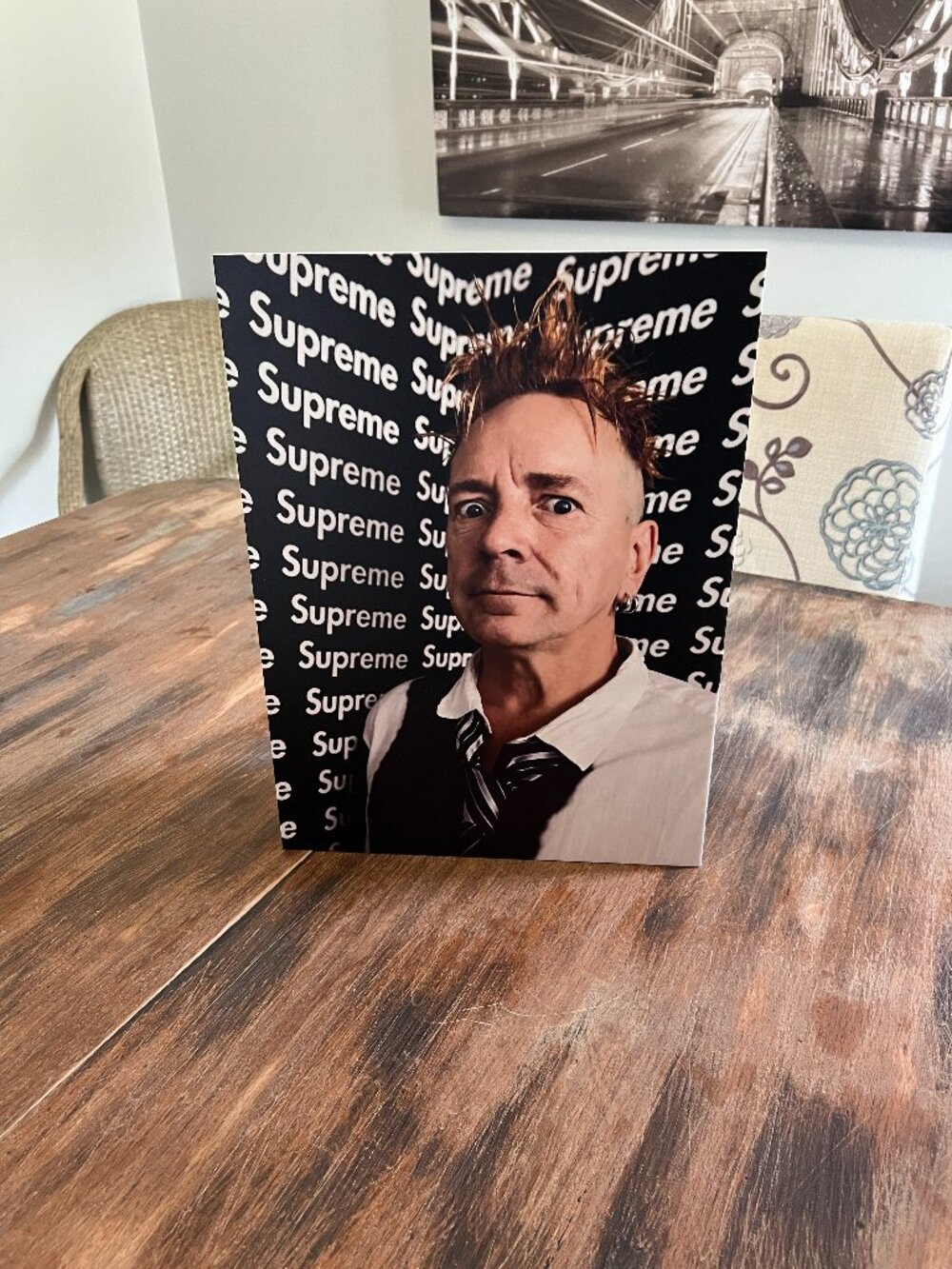 John Lydon / Johnny Rotten Supreme 12x16 Print – Punk Hypebeast Wall Art